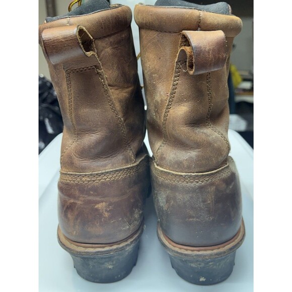 Red Wing 4417 Mens 9.5 D Logger Boots Steel Toe Waterproof Insulated Vibram Sol - Picture 3 of 13